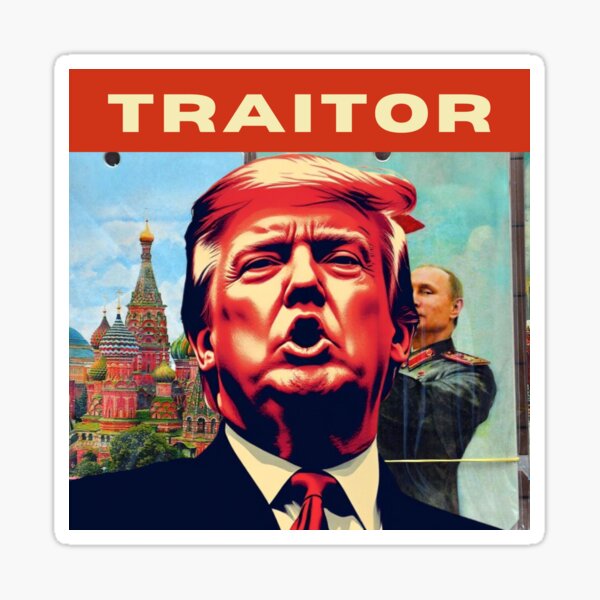 Vista previa del artículo con la obra «Donald Trump es un traidor», diseñado y vendido por OhhStellar.