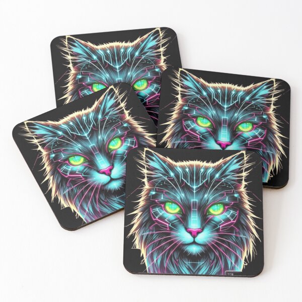 Item preview, Cyber punk cat designed and sold by Kellieschic.
