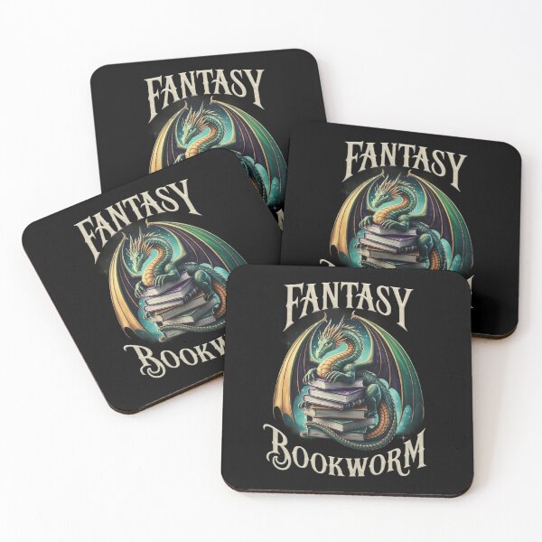 Item preview, Fantasy Bookworm - Dragon and Books Fantasy Illustration designed and sold by MagicWander.