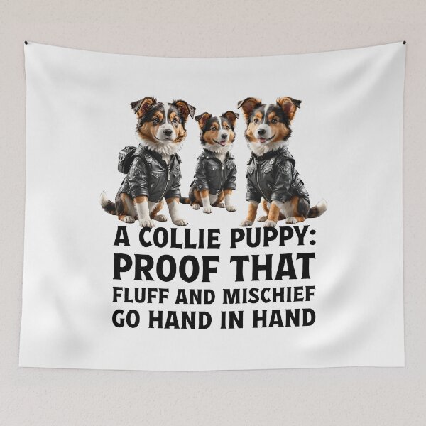 Item preview, Owner of cute pet puppy Collie dog. designed and sold by Drone-tees.