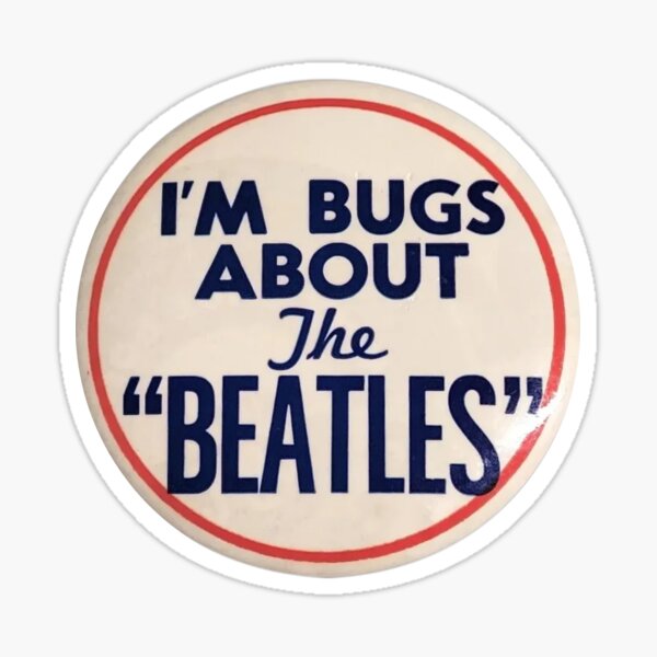 Vista previa del artículo con la obra «Pin "Estoy loco por los Beatles"», diseñado y vendido por cpanyon.