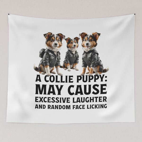 Item preview, Owner of cute pet puppy Collie dog. designed and sold by Drone-tees.