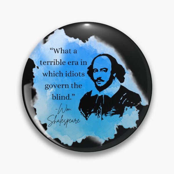 Aperçu de l'œuvre Citation de Shakespeare : Une époque terrible créée et vendue par JLClassics.