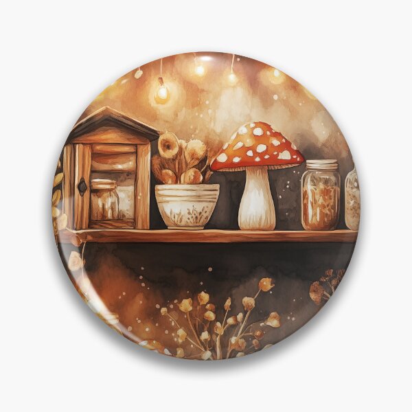 Item preview, Mushroom Cottage Kitchen designed and sold by SporeandCanvas.