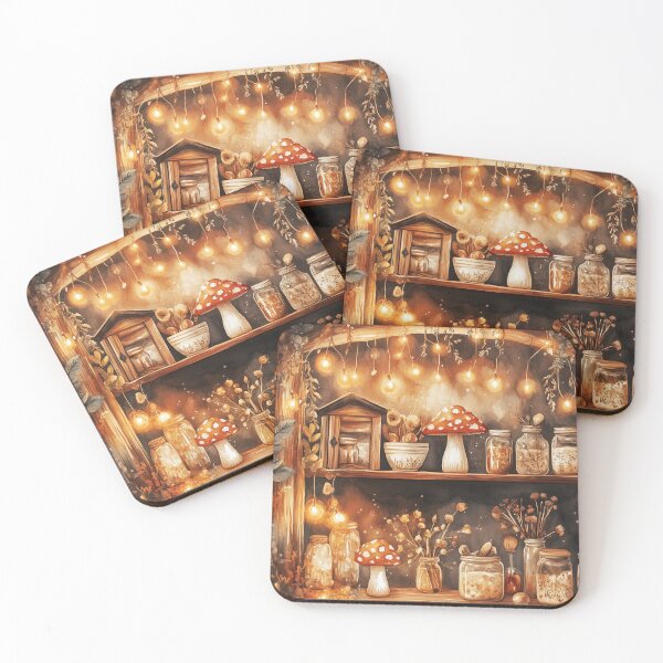 Item preview, Mushroom Cottage Kitchen designed and sold by SporeandCanvas.