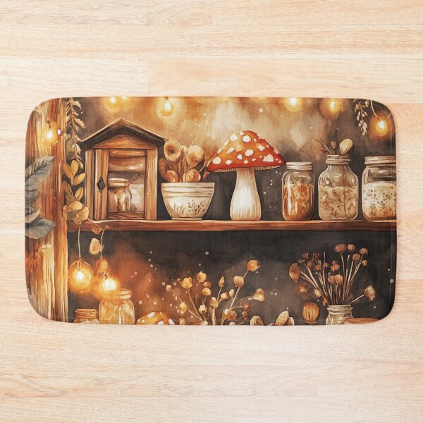 Item preview, Mushroom Cottage Kitchen designed and sold by SporeandCanvas.