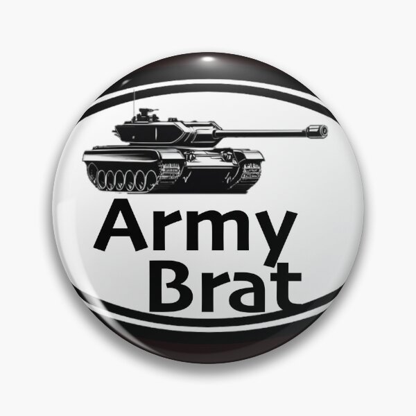 Item preview, Army Brat print novelty with tank illustration  designed and sold by PSST-Design.