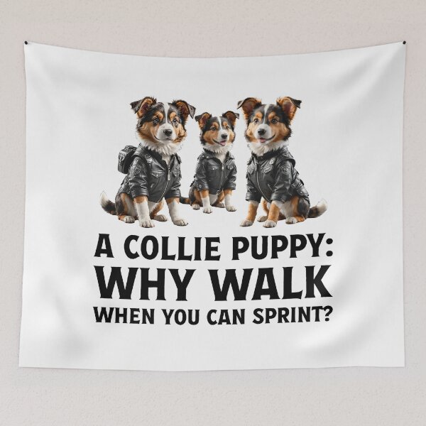 Item preview, Owner of cute pet puppy Collie dog. designed and sold by Drone-tees.
