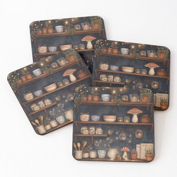 Item preview, A rustic hideaway where fairies might brew potions designed and sold by SporeandCanvas.