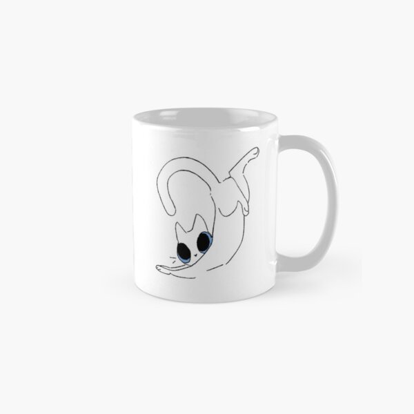 Aperçu de l'œuvre un chaton blanc fait de grands étirements créée et vendue par orangecrittercat.