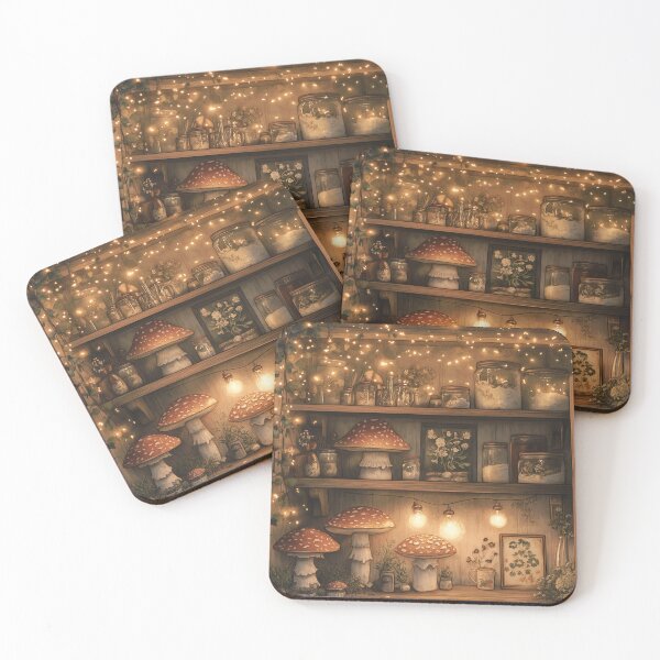 Item preview, Love mushrooms, fairy lights, and vintage cottage vibes? designed and sold by SporeandCanvas.