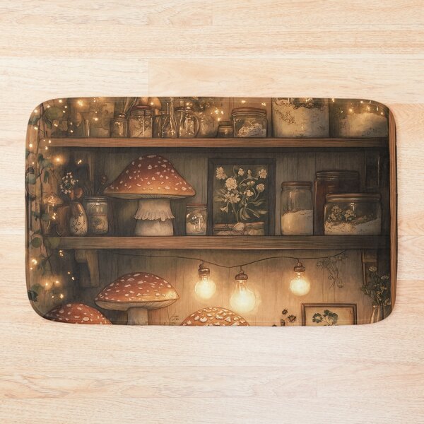 Item preview, Love mushrooms, fairy lights, and vintage cottage vibes? designed and sold by SporeandCanvas.