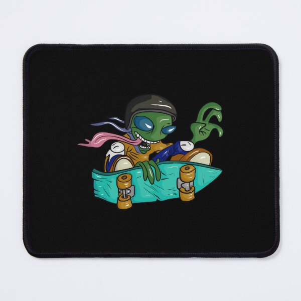 Item preview, Funny Alien Skateboarder with Tongue designed and sold by Joncasmiart.