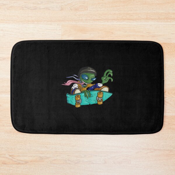 Item preview, Funny Alien Skateboarder with Tongue designed and sold by Joncasmiart.