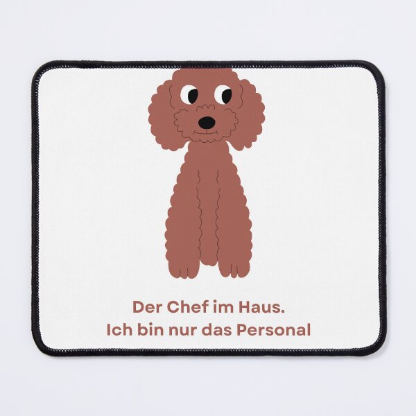 Item preview, The boss in the house – funny poodle design designed and sold by pudelicious.