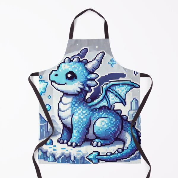 Item preview, Glacifang the Ice Dragon Pup – Pixel Pets RPG Series designed and sold by KMChronicles.