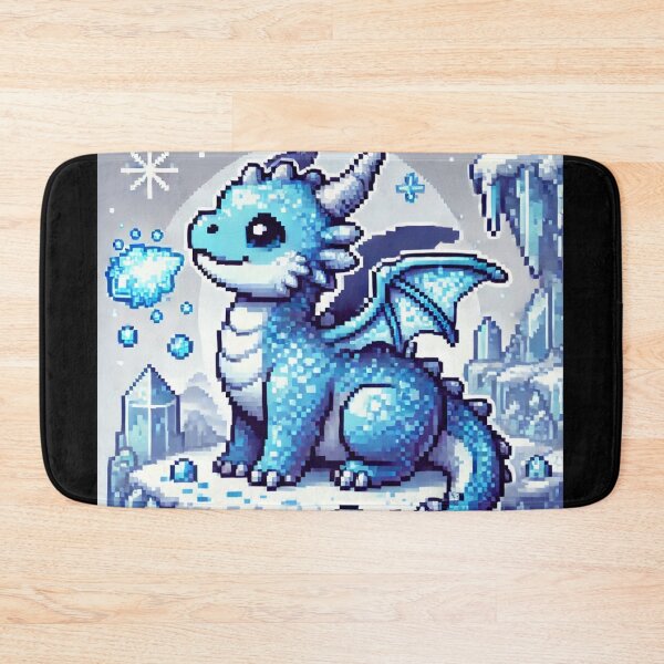 Item preview, Glacifang the Ice Dragon Pup – Pixel Pets RPG Series designed and sold by KMChronicles.