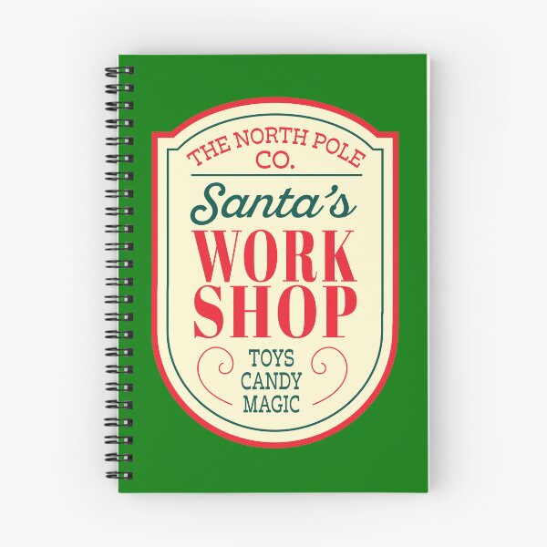 Item preview, Santa's Workshop Christmas label cute signage design  designed and sold by Jdawnink.