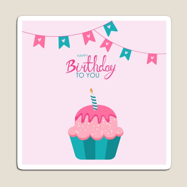 Item preview, Happy Birthday To You and Cupcake,Decorations designed and sold by AlginaPugachova.