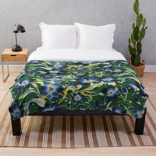 Item preview, Wonderful blue flowers designed and sold by Dusanka Djeric.