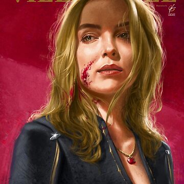 Artwork thumbnail, Villanelle Painted Portrait by WolfgangLeBlanc