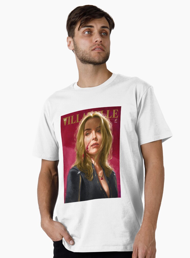 Thumbnail 1 von 4, Premium T-Shirt, Villanelle gemaltes Porträt designt und verkauft von WolfgangLeBlanc.