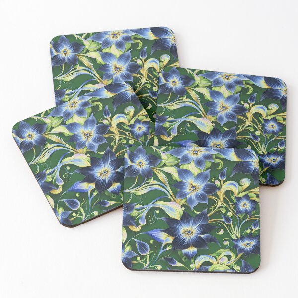 Item preview, Wonderful blue flowers designed and sold by Dusanka Djeric.