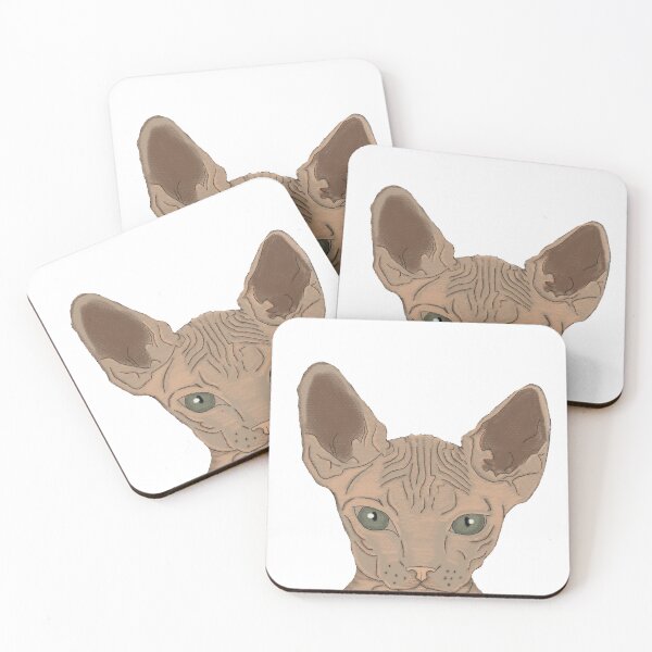 Item preview, Hairless cat designed and sold by BugArtnDesign.