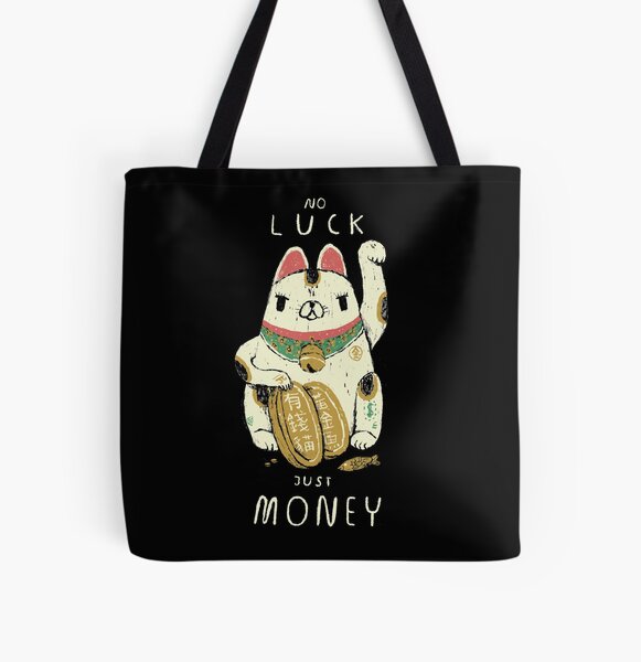 money cat All Over Print Tote Bag