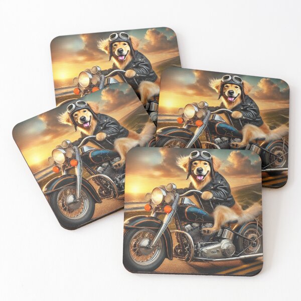 Item preview, Biker Dog Adventure designed and sold by pandainkydreams.