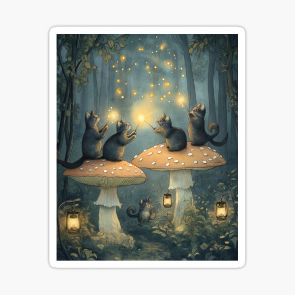 Item preview, Mystic Whiskers: A Feline’s Journey into Spellcraft designed and sold by SporeandCanvas.