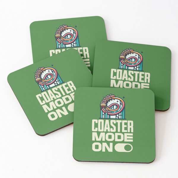 Item preview, Coaster Mode On - Vibrant Roller Coaster Design designed and sold by Coaster Culture Industries.