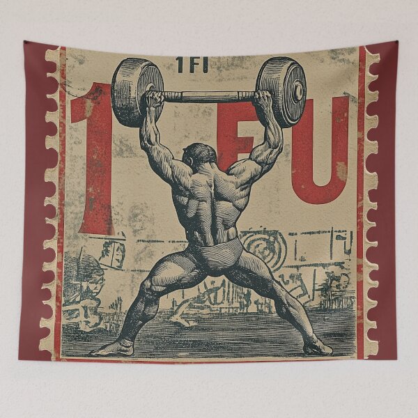 Item preview, Retro European Body Builder Stamp designed and sold by uncledougie.