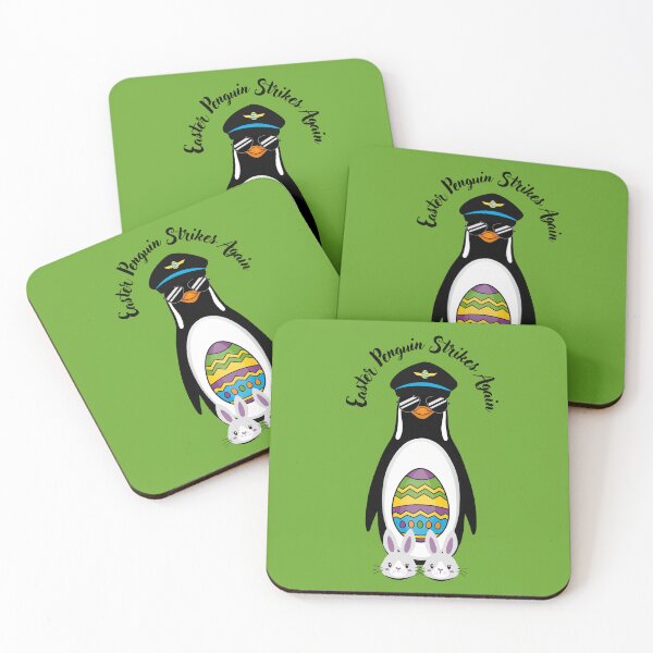 Item preview, Easter Penguin Strikes Again, Happy Easter, Penguin, designed and sold by GOLDENGARDENART.