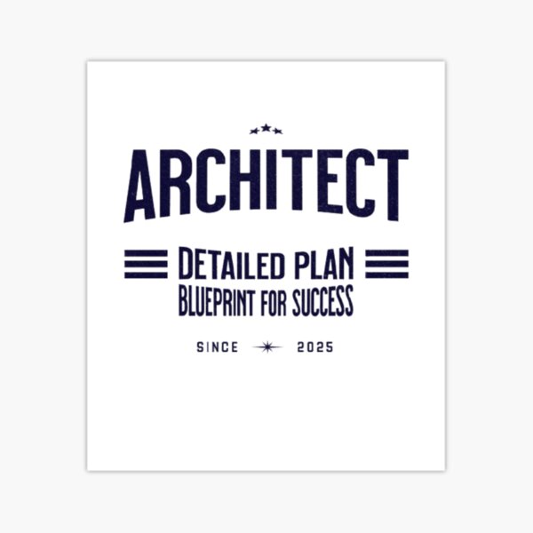 Item preview, Architect: Detailed Plan, Blueprint for Success designed and sold by Syrupulse.