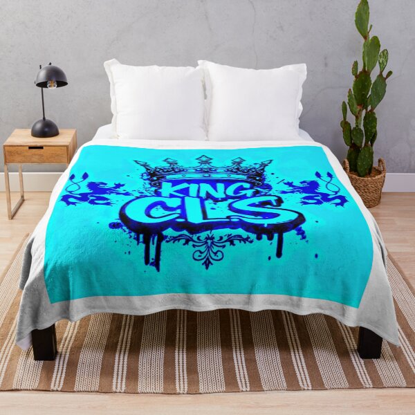 Item preview, King C.L.S Royal Crown Double Lion | Light Turquoise | Deep Royal Blue designed and sold by Kingcls.