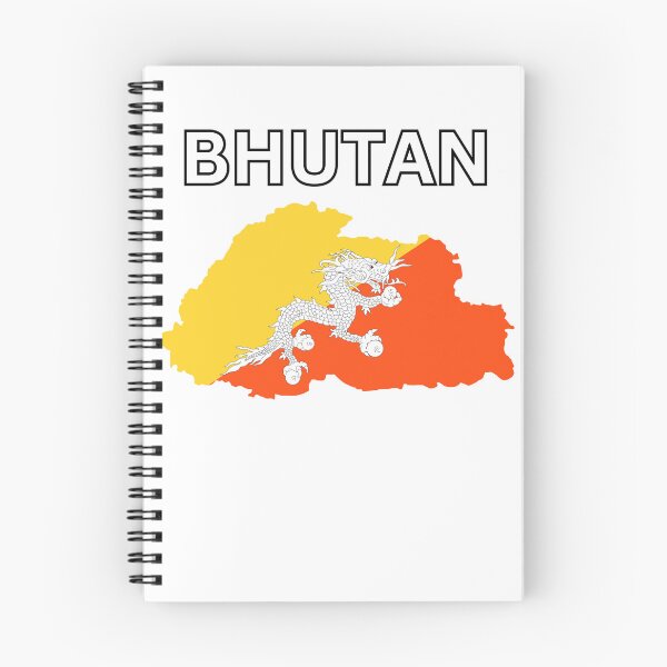 Item preview, Bhutan flag map designed and sold by atomstartup.