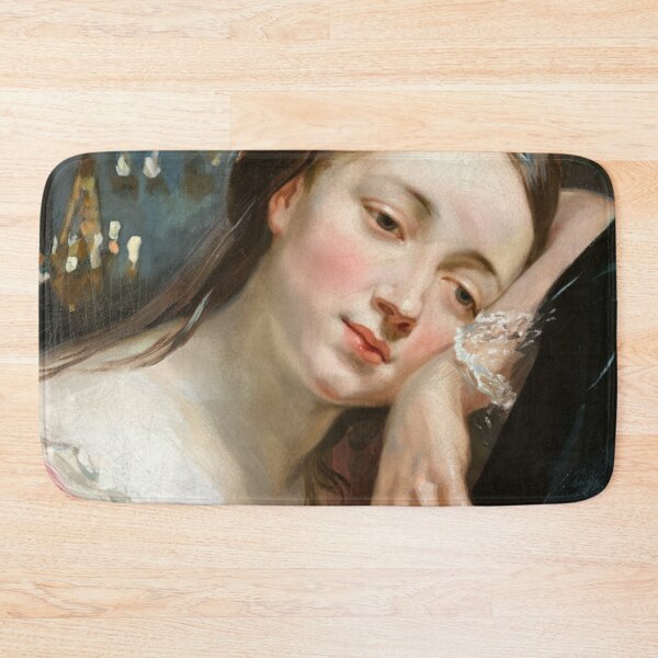 Item preview, Vintage French Woman Portrait – Romantic 19th-Century Inspired Painting" designed and sold by CARRAANN.
