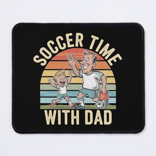 Item preview, Soccer Time with Dad Vintage Family Bonding Art designed and sold by love3617.