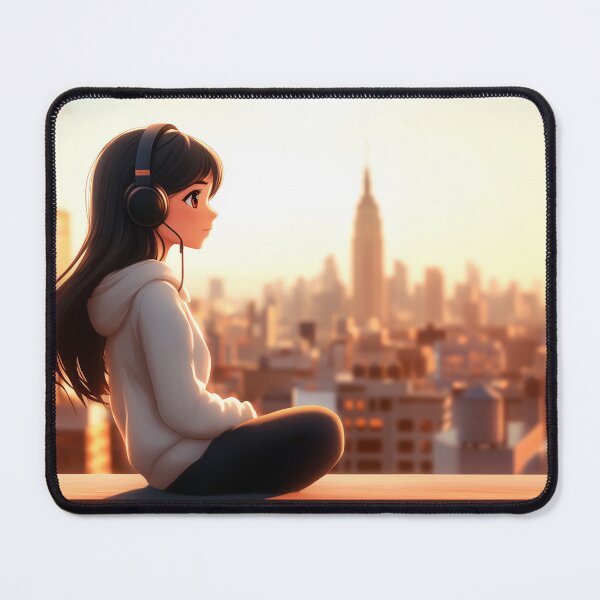 Item preview, Anime New York Rooftop Relaxation  designed and sold by EJGIBSON.