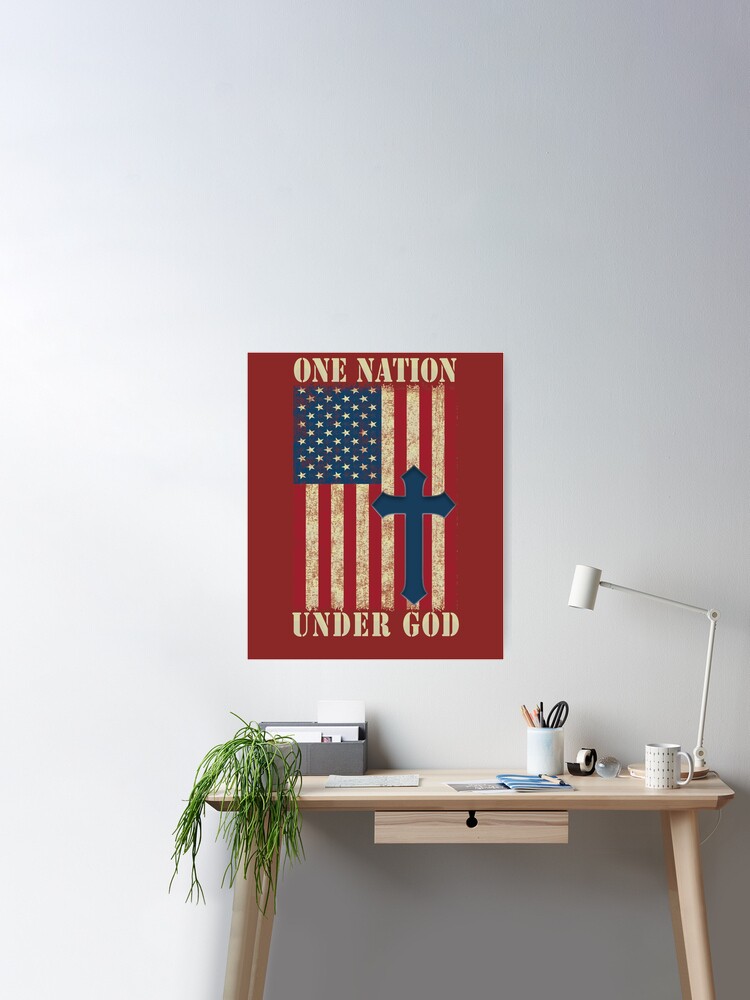 One nation under God - America flag - Statue of Liberty - Yankees