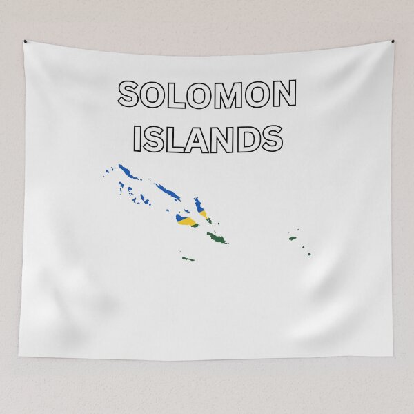Item preview, Solomon Islands Flag Map designed and sold by atomstartup.