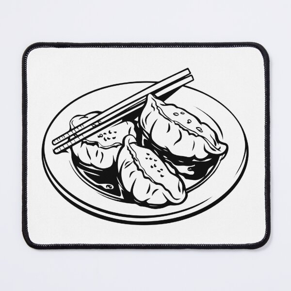 Item preview, Japanese Gyoza Dumplings Wonton Dim Sum Steamed Momos designed and sold by inkoutninja.