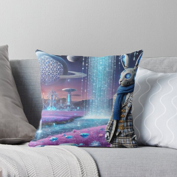 Item preview, A futuristic Cyborg Rabbit in Tweed suits 001L11P182TH6 designed and sold by OsirizyahDesign.