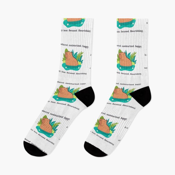Item preview, Capybara - Unbothered. Moisturized. Happy. In My Lane. Focused. Flourishing. designed and sold by R-A Designs.