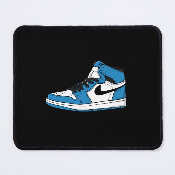 Item preview, Single Retro BLUE UNC Sneaker Sneakerhead - Retro High Shoe Lover Art designed and sold by Zuriel Hargrove.