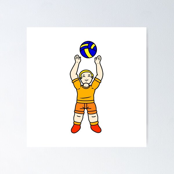 Artikel-Vorschau von Karikatur, Volleyballspieler, Junge, designt und verkauft von Thogadaremo.
