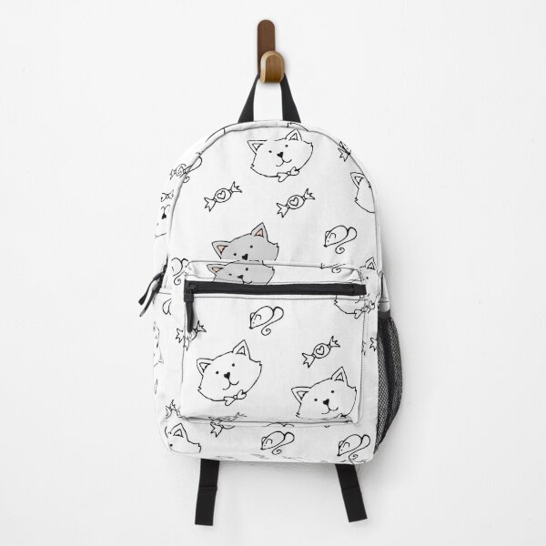 Item preview, Vector Seamless With Cartoon Cats  designed and sold by vintageretrostyleshop.