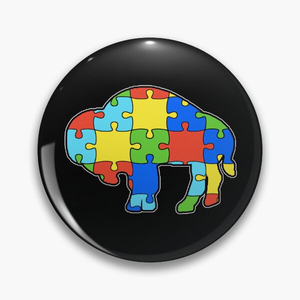 Item preview, Autism Awareness Buffalo Silhouette designed and sold by bamatt30.