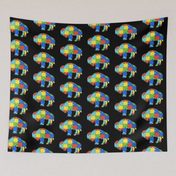 Item preview, Autism Awareness Buffalo Silhouette designed and sold by bamatt30.